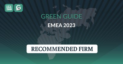 HAVEL & PARTNERS jako jediná advokátní kancelář v ČR a SR uvedena v The Legal 500 EMEA Green Guide – mezinárodním přehledu právních firem zaměřených na udržitelnost