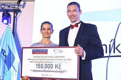 HAVEL & PARTNERS podpořila 150 tisíci korunami organizaci Dejme dětem šanci