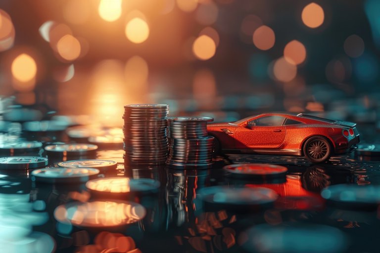 Car Loan Saving Trade Finance Concepts Small